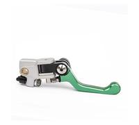 ANNAKETZPW Brake Clutch Motorcycle 360° CNC Labor-Saving Anti-Slip Folding Handlebars Brake Clutch Levers for CR125R for CRF250 for CR500R for CRF250R Clutch Lever(Green Brake Handle)