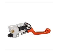 ANNAKETZPW Brake Clutch Motorcycle 360° CNC Labor-Saving Anti-Slip Folding Handlebars Brake Clutch Levers for CR125R for CRF250 for CR500R for CRF250R Clutch Lever(Orange Brake Handle)