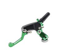 ANNAKETZPW Brake Clutch Motorcycle 360° CNC Labor-Saving Anti-Slip Folding Handlebars Brake Clutch Levers for CR125R for CRF250 for CR500R for CRF250R Clutch Lever(Green Clutch Handle)