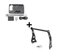 ANNAKETZPW Dashcam Bracket For ROYAL For ENFIELD For HIMALAYAN 2016-2020 Mobile Phone Holder Motorcycle GPS Navigation Bracket Accessories Phone Hold Stand(B and 12mm)