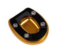 ANNAKETZPW Motorbike Bracket Expander Moto Kickstand Enlarger Support Side Stand Extender Extention Pad For Vespa For GTS300 For GTV 250 300 2013~2023 Motorcycle Side Stand Extension(Gold)