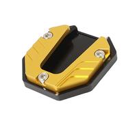 ANNAKETZPW Motorbike Bracket Expander Motorcycle Foot Side Stand Enlarger Aliminium Alloy Pad Extension Plate Kickstand Extender Foot Pad Support Plate Motorcycle Side Stand Extension(Gold)