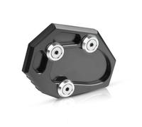 ANNAKETZPW Motorbike Bracket Expander Motorcycle Side Stand Enlarge Kickstand Pad For XJ6 ABS For FZ6-S2 ABS For YZF R7 For MT-07 For Tracer 700/7 Motorcycle Side Stand Extension(Black)
