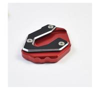 ANNAKETZPW Motorbike Bracket Expander Motorcycle Stand Enlarger Support Foot Pad Side Kickstand Extension Plate For MT-09 For FZ-09 2014-2024 Motorcycle Side Stand Extension(Red)