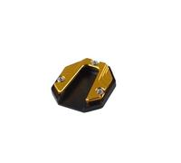 ANNAKETZPW Motorbike Bracket Expander Scooter Motorcycle Kickstand Extender Foot Side Stand Extension Pad Support Plate Anti-skid Enlarged Base Motorcycle Side Stand Extension(Gold)