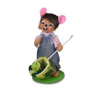 Annalee Spring Boy Mouse with Frog, 7 inch Collectible Figurine