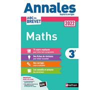 Annales Brevet 2022 Maths - Corrigé: Sujets et corrigés