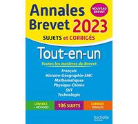 Annales BREVET 2023 Tout-en-un: Sujets et corrigés