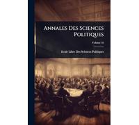 Annales Des Sciences Politiques