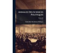 Annales Des Sciences Politiques