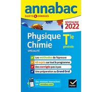 Annales du bac Annabac 2022 Physique-Chimie Tle générale (spécialité): méthodes & sujets corrigés nouveau bac