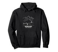Annapurna Circuit Nepal Himalaya Line Art Hiking Trail Pullover Hoodie