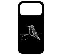 Anna'S Hummingbird Line Art Drawing Case for iPhone 17 Pro Max