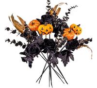 Anna's Whimsy 10 Piece Decorative Artificial Flowers, Fake Flowers, Faux Bouquets, Autumn Decorations Suitable for Table Centrepiece, Home, Wedding Decorations