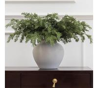 Anna's Whimsy 12 Pcs 50cm Christmas Cedar Stems, Artificial Christmas Branches DIY Crafts Faux for Xmas Indoor Outdoor Home Decor