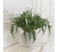 Anna's Whimsy 12 Pcs 50cm Faux Cedar Stems, DIY Crafts Artificial Pine Branches for Christmas Indoor Outdoor Home Decor