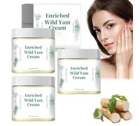 Annas Wild Yam Cream Organic, Gizcheap Organic Wild Yam Cream, Enriched Wild Yam Cream for Hormone Balance, Rich In Vitamins, Nourishing Skin (3pcs)