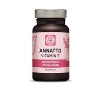 Annatto Tocotrienols Vegan Kala Health Vitamin E Supplements, Tocopherol Free, Eannatto Capsules Without PAH's and contaminants - Improved from Deltagold - 200mg - Non-GMO & Antioxidant (30)