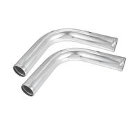 ANNBCDL 1/2 Pcs 47mm-72mm ID 51mm-76mm OD Universal 90 Degree Bend Elbow Intercooler Pipe Air Intake Tube(53mm 57mm 2Pcs)