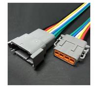 ANNBCDL 1-5sets Of Dtm04-2p Automobile Connector Deutsch Waterproof Plug2p3p4p6p8p12p Temperature Sensor Harness Socket Wire Length 15cm(12p strip line,5sets)