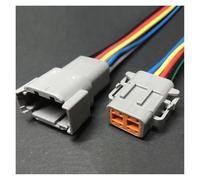 ANNBCDL 1-5sets Of Dtm04-2p Automobile Connector Deutsch Waterproof Plug2p3p4p6p8p12p Temperature Sensor Harness Socket Wire Length 15cm(8p strip line,1sets)