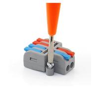 ANNBCDL 10/30/50 PCS Fast Wiring Cable Connectors Universal Compact Splitter Electrical Conductors Push-in Home Terminal Block(M2-3,10 PCS)