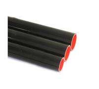 ANNBCDL 1Meter Silicone Hose 3.0 .25 .5inch Cold Air Intake Flexible / 76 83 89mm Compatible Intercooler Radiator Black(ID-76MM)