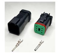 ANNBCDL 1Set/5sets Black 2pin 3/4/6/8/12hole Male Female DT Series Enhanced Seal Waterproof Electrical Auto Connector(6P,5 Sets)