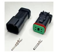 ANNBCDL 1Set/5sets Black 2pin 3/4/6/8/12hole Male Female DT Series Enhanced Seal Waterproof Electrical Auto Connector(4P,5 Sets)