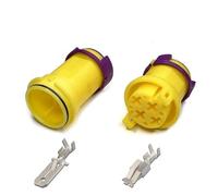 ANNBCDL 1sets 6.3mm Plug Car Connector Circular Waterproof 4pin Male Female 813972930/81397292(4p,1 Set)