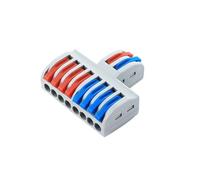 ANNBCDL 2 In 4/6/8 Several Out Quick Wiring Connector Universal Splitter Cable Pushin Can Matched Butt Home Terminal Bloc(2 IN 8 OUT)