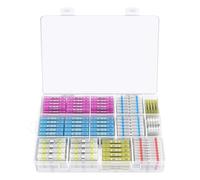 ANNBCDL 210 Pcs Heat Shrinkable Wire Connector 135 Crimp Butt Mixed 75 Solder Seal(400pcs)