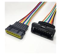 ANNBCDL 3.5mm Automobile Fuel Injection Nozzle Plug 282189-1 Sensor 2/3/4-pin Ignition Coil Wire Connector Length 15cm(7p strip line,1sets)