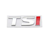 ANNBCDL 3D Metal TSI Letter Rear Trunk Emblem Badge Stickers Decal Car Styling(Red I,80x25mm)