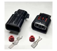 ANNBCDL 4.8mm 1P 2P 3P 4Pin Female Male Sealed Series Automotive Connector Waterproof Cable Socket 6188-0083 6189-0145(Oranje,5 sets)