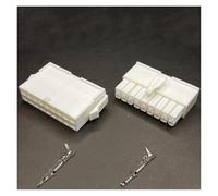 ANNBCDL 5Pcs 4.14mm 1/2/3/4/6/9/12/15/24 Pin Automotive FL4.14 Electrical Wire Connector Male Female Terminal Plug Kits Motorcycle Car(18P,1 Set)