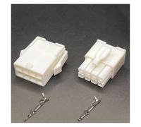 ANNBCDL 5Pcs 4.14mm 1/2/3/4/6/9/12/15/24 Pin Automotive FL4.14 Electrical Wire Connector Male Female Terminal Plug Kits Motorcycle Car(8P,5 Sets)