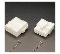 ANNBCDL 5Pcs 4.14mm 1/2/3/4/6/9/12/15/24 Pin Automotive FL4.14 Electrical Wire Connector Male Female Terminal Plug Kits Motorcycle Car(10P,5 Sets)