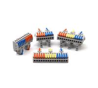 ANNBCDL 5PCS Wire Connector Electric Universal Quick Conductor Splitter Push-in Cable Terminal Blocks Mountable Rail Junction Box(KV4315G)