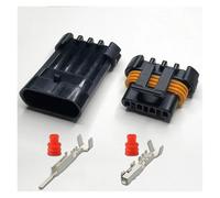 ANNBCDL 5Sets 1.5mm Automotive Waterproof Connector 2p3p4p5p6p8p10p Water Temperature Sensor Male And Female Plug Throttle Socket(4p-A,5sets)