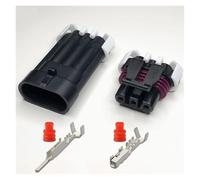 ANNBCDL 5Sets 1.5mm Automotive Waterproof Connector 2p3p4p5p6p8p10p Water Temperature Sensor Male And Female Plug Throttle Socket(3p,1sets)