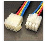 ANNBCDL 5Sets 6.2mm Spacing Male Female Docking Plug 2/3/4/6/9/12Pin Automotive Wiring Harness Electrical Connector With 15cm Length(12p strip line,5sets)