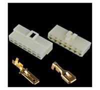 ANNBCDL 6.3mm 2 3 4 Pin Automobile Wire Connector Male And Female Cable Terminal Plug Kit Motorcycle Harness Car(14p,5sets)