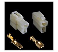 ANNBCDL 6.3mm 2 3 4 Pin Automobile Wire Connector Male And Female Cable Terminal Plug Kit Motorcycle Harness Car(2p,10sets)