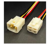 ANNBCDL DJ7021-6.3mm Sedan Cable Connector 1/2/3/4/6/8/9/12/14 Pin Electric Motorcycle Harness Male And Female Plug Wire Length 15cm(4p strip line,1sets)