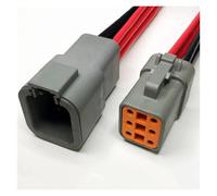 ANNBCDL DTP04-2p Automobile Wiring Connector 2p4p6p Sealed Waterproof Socket Spot Plug Line Length 15cm(6p strip line,5sets)