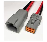 ANNBCDL DTP04-2p Automobile Wiring Connector 2p4p6p Sealed Waterproof Socket Spot Plug Line Length 15cm(4p strip line,5sets)