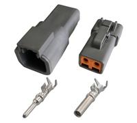 ANNBCDL DTP04-2p Automotive Sealed Waterproof Connector 2p4p6p Harness Male And Female Plug Socket(2p,1sets)