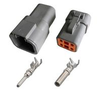 ANNBCDL DTP04-2p Automotive Sealed Waterproof Connector 2p4p6p Harness Male And Female Plug Socket(4p,1sets)