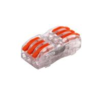 ANNBCDL Wire Connector 222-412 2 Pin Splicing Terminal Blocks Strip Lighting Electric Quick Connectors Mini Conductor Rail Conector(P423W)